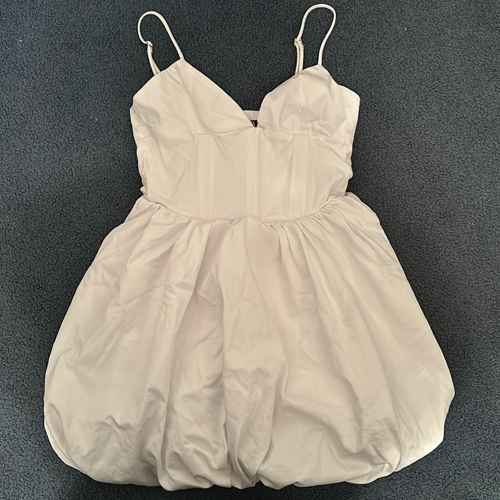white mini dress
